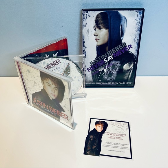 Christmas Justin Bieber Under The Mistletoe Deluxe Ed CD Never Say Never - Picture 2 of 8